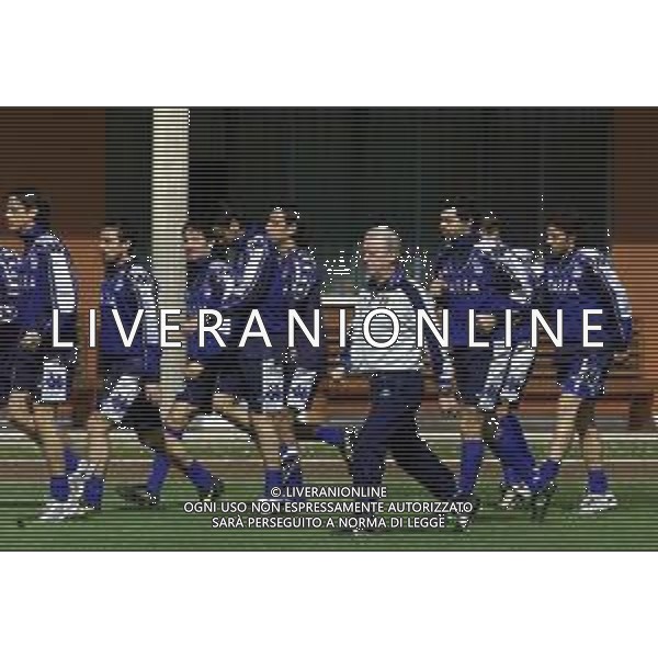 DIG- RADUNO E ALLENAMENTO NAZIONALE ITALIANA CALCIO A COVERCIANO 20 MARZO 2001 NELLA FOTO L’ALLENATORE GIOVANNI TRAPATTONI AGENZIA ALDO LIVERANI SAS