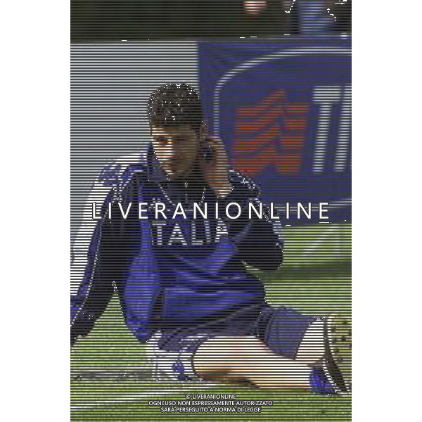 DIG- RADUNO E ALLENAMENTO NAZIONALE ITALIANA CALCIO A COVERCIANO 20 MARZO 2001 NELLA FOTO FRANCESCO TOLDO AGENZIA ALDO LIVERANI SAS
