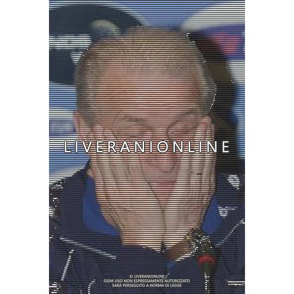 DIG- RADUNO E ALLENAMENTO NAZIONALE ITALIANA CALCIO A COVERCIANO 20 MARZO 2001 NELLA FOTO L’ALLENATORE GIOVANNI TRAPATTONI IN CONFERENZA STAMPA AGENZIA ALDO LIVERANI SAS