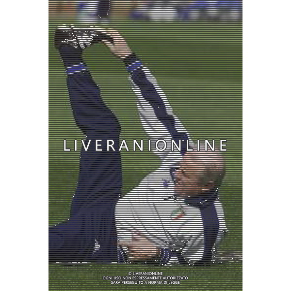DIG- RADUNO E ALLENAMENTO NAZIONALE ITALIANA CALCIO A COVERCIANO 20 MARZO 2001 NELLA FOTO L’ALLENATORE GIOVANNI TRAPATTONI AGENZIA ALDO LIVERANI SAS