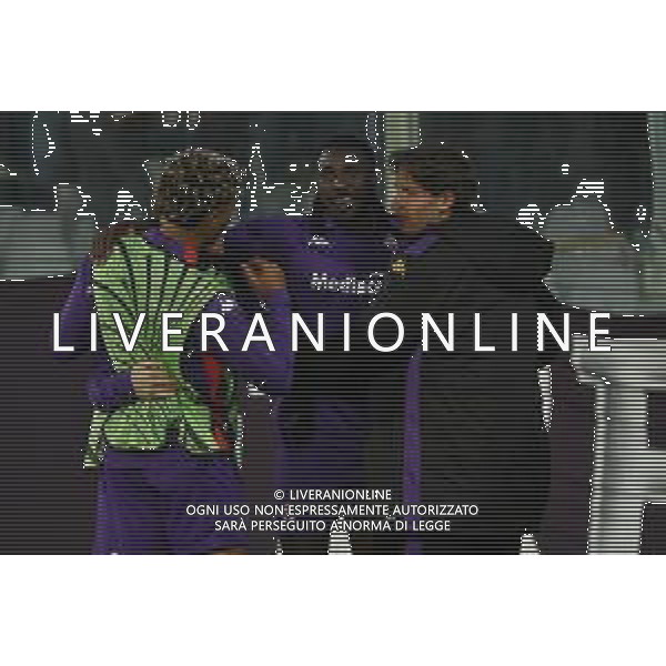 TVRG Fiorentina vs Celje nella foto giocatori Fiorentina esultanza dopo il gol del 2 a 2 Firenze 17-04-2025 Stadio Artemio Franchi UEFA Conference League quarti di finale gara di ritorno foto Roberto Garavaglia/Agenzia Aldo Liverani sas