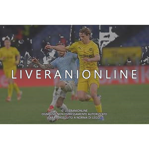 Lazio vs Bodo/Glimt Europa League Quarti di finale - Gara di ritorno Stadio Olimpico - Roma 17-04-2025 nella foto Lazzari e Saltnes ©Federico Gaetano - AGENZIA ALDO LIVERANI SAS