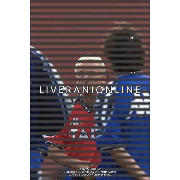 DIG- ALLENAMENTO NAZIONALE ITALIANA CALCIO 05 SETTEMBRE 2000 NELLA FOTO L’ALLENATORE GIOVANNI TRAPATTONI AGENZIA ALDO LIVERANI SAS