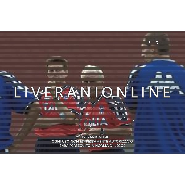 DIG- ALLENAMENTO NAZIONALE ITALIANA CALCIO 05 SETTEMBRE 2000 NELLA FOTO L’ALLENATORE GIOVANNI TRAPATTONI AGENZIA ALDO LIVERANI SAS