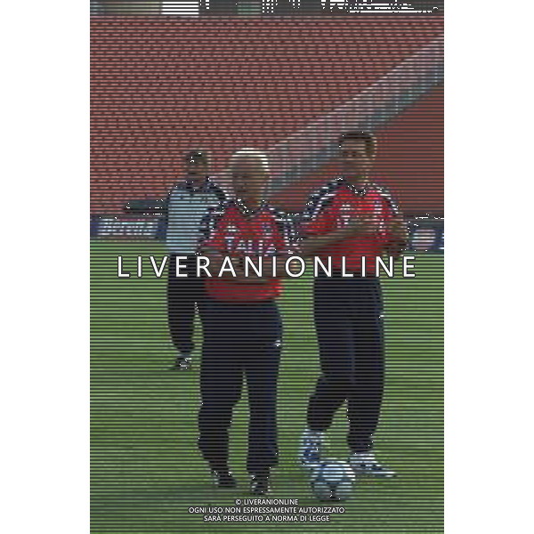 DIG- ALLENAMENTO NAZIONALE ITALIANA CALCIO 05 SETTEMBRE 2000 NELLA FOTO L’ALLENATORE GIOVANNI TRAPATTONI AGENZIA ALDO LIVERANI SAS