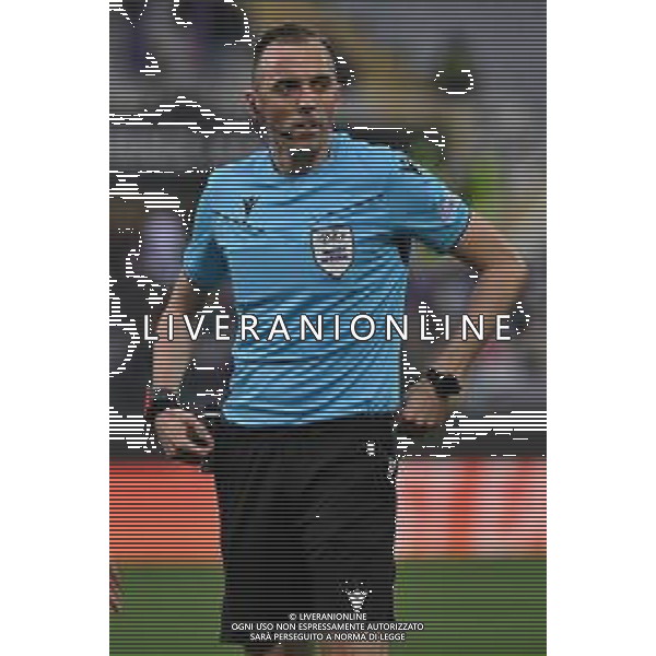 TVRG Fiorentina vs Celje nella foto l\'arbitro Joao Pinheiro (POR) Firenze 17-04-2025 Stadio Artemio Franchi UEFA Conference League quarti di finale gara di ritorno foto Roberto Garavaglia/Agenzia Aldo Liverani sas