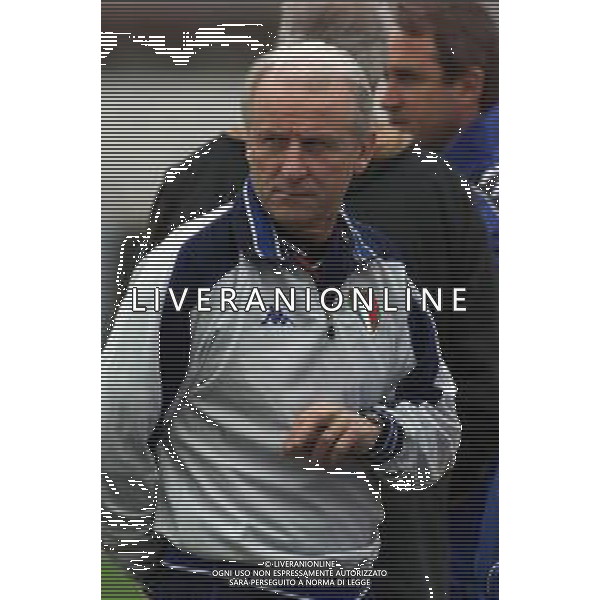 DIG- ALLENAMENTO NAZIONALE ITALIANA CALCIO A MONFALCONE 27 MARZO 2001 NELLA FOTO L’ALLENATORE GIOVANNI TRAPATTONI AGENZIA ALDO LIVERANI SAS