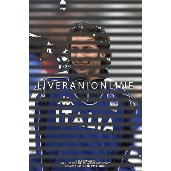 DIG- ALLENAMENTO NAZIONALE ITALIANA CALCIO A MONFALCONE 27 MARZO 2001 NELLA FOTO ALESSANDRO DEL PIERO AGENZIA ALDO LIVERANI SAS
