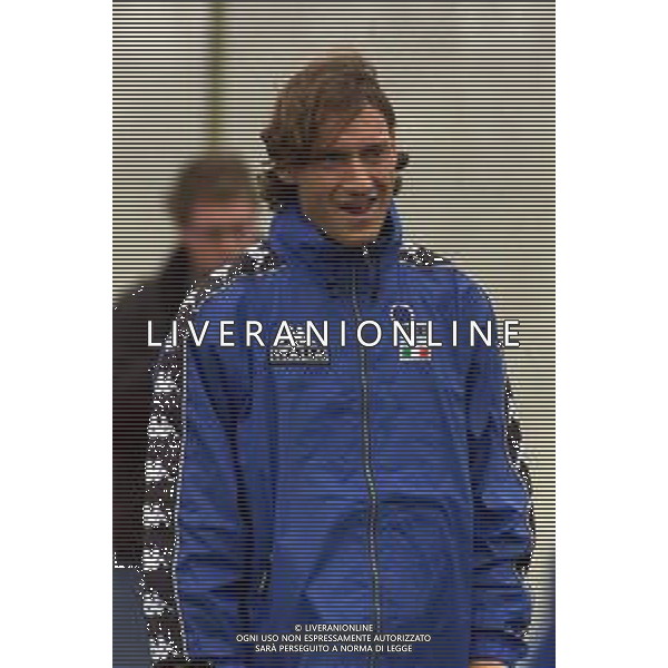 DIG- ALLENAMENTO NAZIONALE ITALIANA CALCIO A MONFALCONE 27 MARZO 2001 NELLA FOTO FRANCESCO TOTTI AGENZIA ALDO LIVERANI SAS