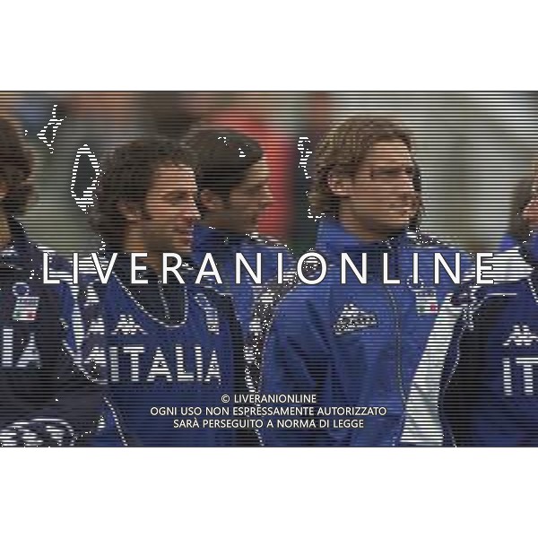 DIG- ALLENAMENTO NAZIONALE ITALIANA CALCIO A MONFALCONE 27 MARZO 2001 NELLA FOTO ALESSANDRO DEL PIERO E FRANCESCO TOTTI AGENZIA ALDO LIVERANI SAS