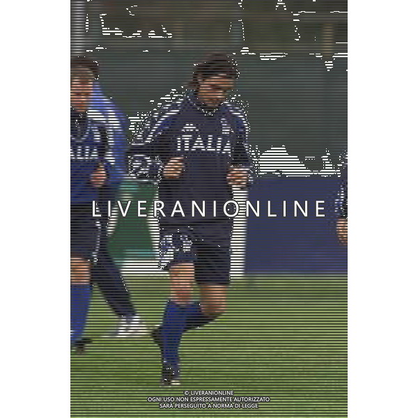 DIG- ALLENAMENTO NAZIONALE ITALIANA CALCIO A MONFALCONE 27 MARZO 2001 NELLA FOTO FILIPPO INZAGHI AGENZIA ALDO LIVERANI SAS