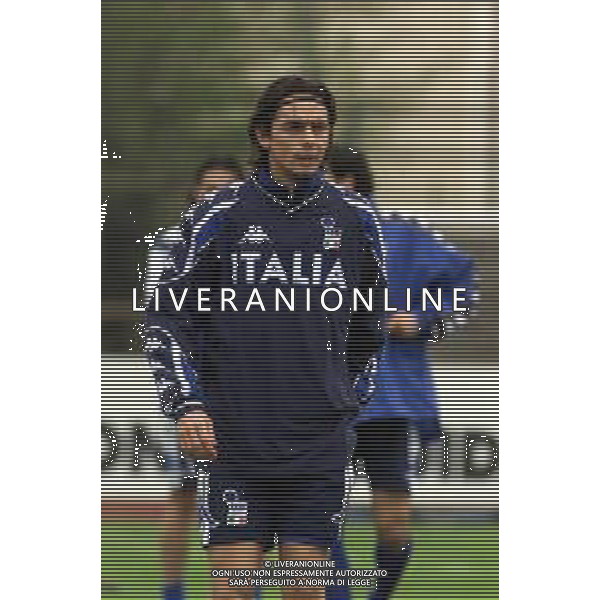 DIG- ALLENAMENTO NAZIONALE ITALIANA CALCIO A MONFALCONE 27 MARZO 2001 NELLA FOTO FILIPPO INZAGHI AGENZIA ALDO LIVERANI SAS