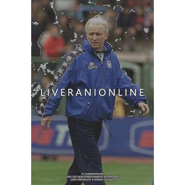 DIG- ALLENAMENTO NAZIONALE ITALIANA CALCIO A MONFALCONE 27 MARZO 2001 NELLA FOTO L’ALLENATORE GIOVANNI TRAPATTONI AGENZIA ALDO LIVERANI SAS