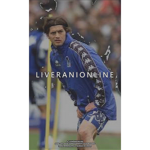 DIG- ALLENAMENTO NAZIONALE ITALIANA CALCIO A MONFALCONE 27 MARZO 2001 NELLA FOTO ALESSIO TACCHINARDI AGENZIA ALDO LIVERANI SAS