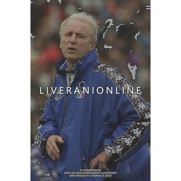 DIG- ALLENAMENTO NAZIONALE ITALIANA CALCIO A MONFALCONE 27 MARZO 2001 NELLA FOTO L’ALLENATORE GIOVANNI TRAPATTONI AGENZIA ALDO LIVERANI SAS