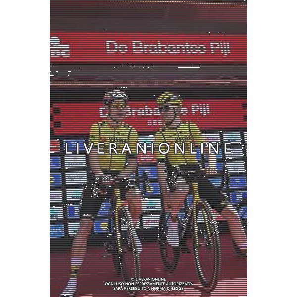 18-04-2025 Brabantse Pijl; 2025, Visma - Lease A Bike; Van Aert, Wout; Benoot, Tiesj; Beersel; ©SIROTTI - AGENZIA ALDO LIVERANI SAS