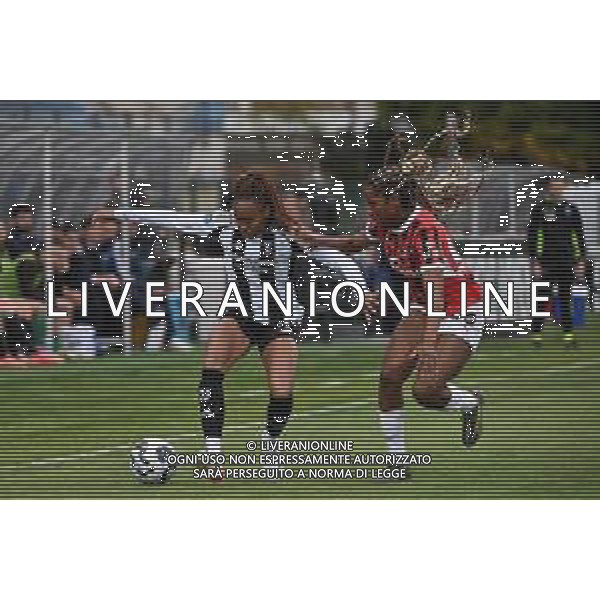 TVRG Juventus vs Milan nella foto Lindsey Thomas (Juventus) e Chante’-Mary Dompig (Milan) Biella 18-04-2025 Stadio Alessandro La Marmora - Vittorio Pozzo Campionato Serie A Femminile eBay - 7a giornata Poule Scudetto foto Roberto Garavaglia/Agenzia Aldo Liverani sas
