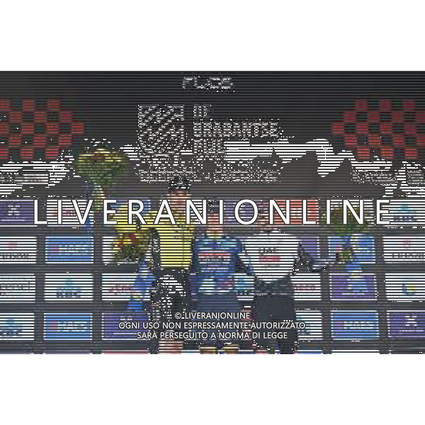 18-04-2025 Brabantse Pijl; 2025, Soudal - Quick Step; 2025, Visma - Lease A Bike; 2025, Uae Team Emirates - Xrg; Evenepoel, Remco; Van Aert, Wout; Morgado, Antonio; Overijse; ©SIROTTI - AGENZIA ALDO LIVERANI SAS