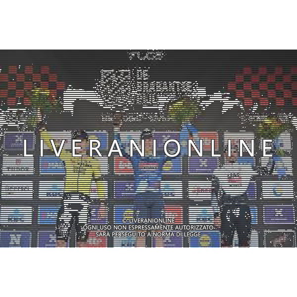 18-04-2025 Brabantse Pijl; 2025, Soudal - Quick Step; 2025, Visma - Lease A Bike; 2025, Uae Team Emirates - Xrg; Evenepoel, Remco; Van Aert, Wout; Morgado, Antonio; Overijse; ©SIROTTI - AGENZIA ALDO LIVERANI SAS