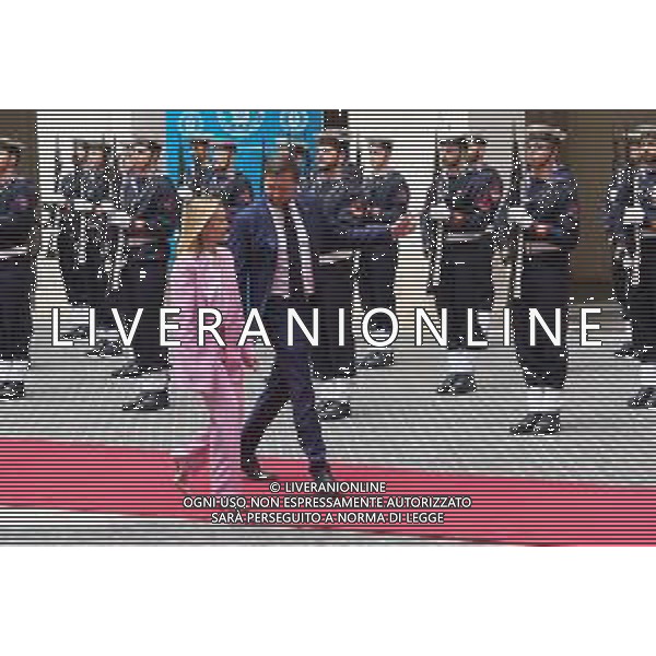 Roma - 18 Aprile 2025 Incontro tra il presidente del Consiglio Italiano Giorga Meloni ed il Vice Presidente degli Stati Uniti J.D. Vance Nella Foto: J.D. Vance, Giorgia Meloni Foto Andrea Bracaglia-ag aldo liverani sas- AGENZIA ALDO LIVERANI SAS