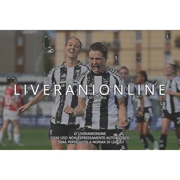 TVRG Juventus vs Milan nella foto Cristiana Girelli (Juventus) esultanza dopo il gol dell\'1 a 0 Biella 18-04-2025 Stadio Alessandro La Marmora - Vittorio Pozzo Campionato Serie A Femminile eBay - 7a giornata Poule Scudetto foto Roberto Garavaglia/Agenzia Aldo Liverani sas