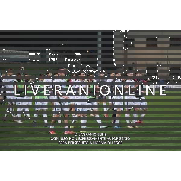 La Giana Erminio sotto I tifosi della Giana Erminio presenti allo stadio nel post partita Giana Erminio vs Virtus Verona Gorgonzola 18-04-2025 Stadio Citta’ di Gorgonzola Trentasettesima giornata campionato Serie C Non foto Ricky Monteiro Martins/Agenzia Liverani sas- AGENZIA ALDO LIVERANI SAS
