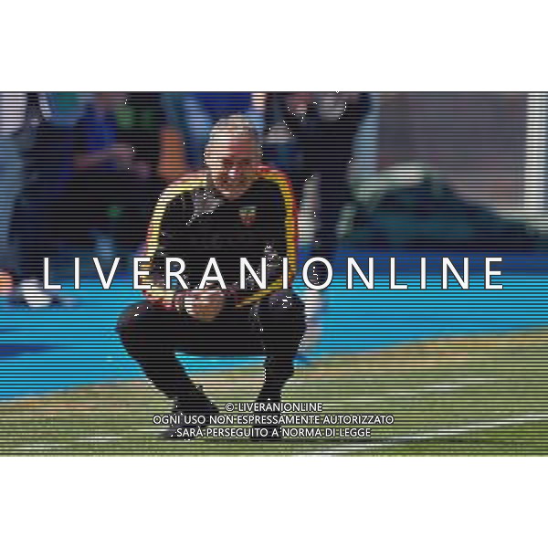 TVEM April 19, 2025 Lecce, Italy - US Lecce vs Como 1907 - Italian soccer serie A 2024/25 - Via Del Mare Stadium. In the pic: coach Marco Giampaolo of US Lecce ©TVEM Emmanuele Mastrodonato - AGENZIA ALDO LIVERANI SAS