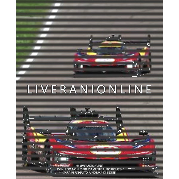 IMOLA 19 04 2025 AUTODROMO ENZO E DINO FERRARI WEC 6 ORE DI IMOLA NELLA FOTO PIER GUIDI FERRARI 499P ©SANNA - AGENZIA ALDO LIVERANI SAS