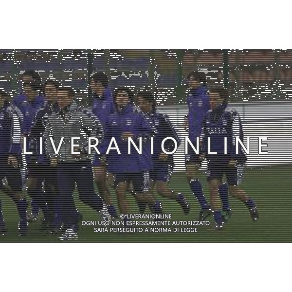 DIG- ALLENAMENTO NAZIONALE ITALIANA CALCIO A BUCAREST IN ROMANIA 23 MARZO 2001 NELLA FOTO DAMIANO TOMMASI, ALESSANDRO DEL PIERO, ALESSANDRO PIERINI E ENRICO CHIESA AGENZIA ALDO LIVERANI SAS