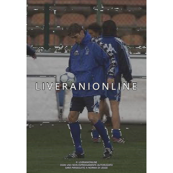 DIG- ALLENAMENTO NAZIONALE ITALIANA CALCIO A BUCAREST IN ROMANIA 23 MARZO 2001 NELLA FOTO ZENONI AGENZIA ALDO LIVERANI SAS
