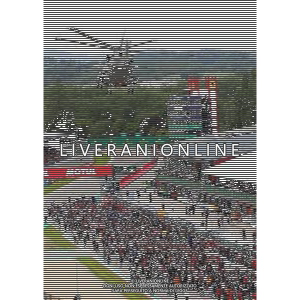 IMOLA 20 04 2025 (DOMENICA DI PASQUA) AUTODROMO ENZO E DINO FERRARI WEC 6 ORE DI IMOLA NELLA FOTO ELICOTTERO MILITARE SORVOLA LA GRIGLIA DI PARTENZA DEL WEC ©SANNA - AGENZIA ALDO LIVERANI SAS