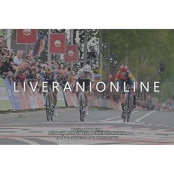 20-04-2025 Amstel Gold Race; 2025, Lidl - Trek; 2025, Uae Team Emirates - Xrg; 2025, Soudal - Quick Step; Skjelmose Jensen, Mattias; Pogacar, Tadej; Evenepoel, Remco; Valkenburg; ©SIROTTI - AGENZIA ALDO LIVERANI SAS