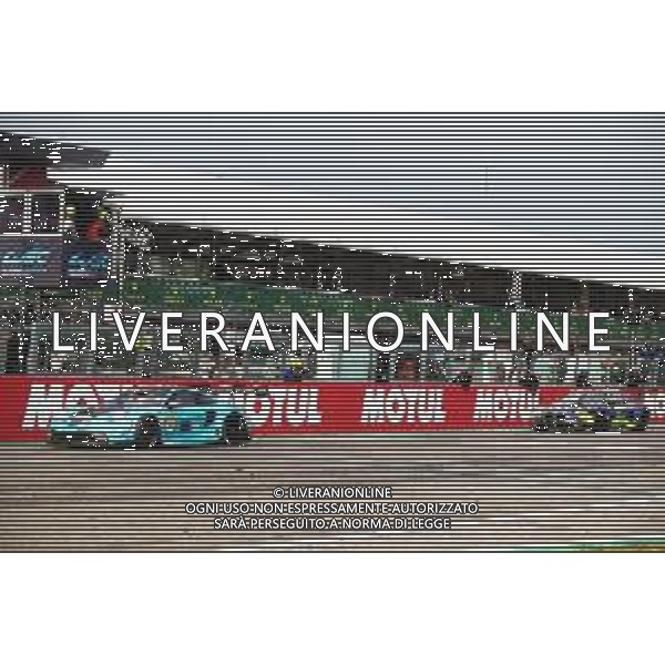 IMOLA 20 04 2025 AUTODROMO ENZO E DINO FERRARI WEC 6 ORE DI IMOLA NELLA FOTO ARRIVO PRIMO POSTO PORSCHE DEL MANTHEY PURERXCING SECONDO VRT46 DI VALENTINO ROSSI ©SANNA - AGENZIA ALDO LIVERANI SAS