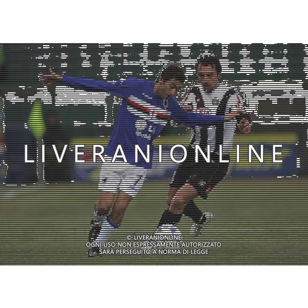 Genova 1/2/2006 Sampdoria-Udinese Tim cup nella foto gasbarroni e bertotto foto Luzzani/ag Aldo Liverani
