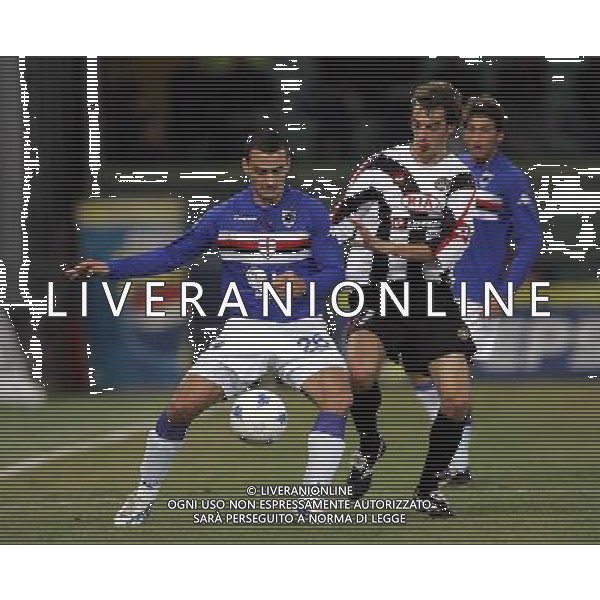 Genova 1/2/2006 Sampdoria-Udinese Tim cup nella foto pisano e zenoni foto Luzzani/ag Aldo Liverani