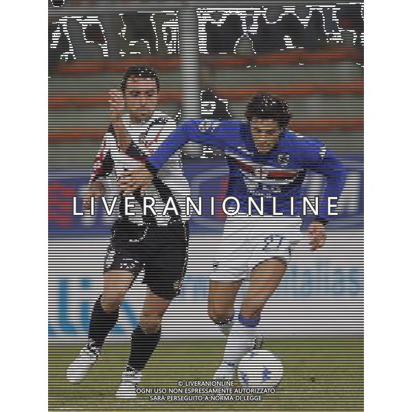 genova 1/2/2006 Sampdoria-Udinese tim cup nella foto colombo e bertotto foto luzzani/ag aldo liverani