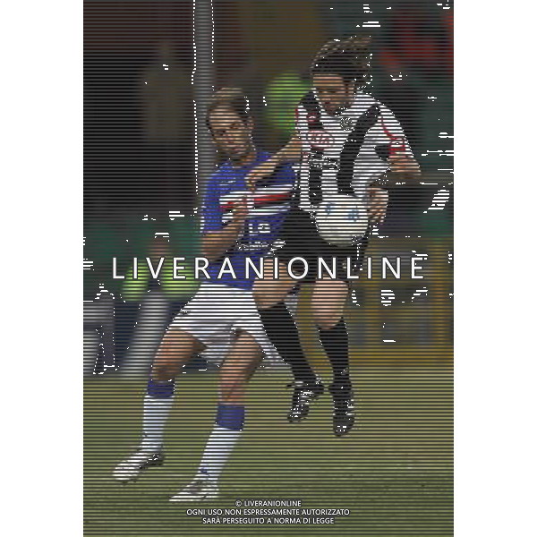 genova 1/2/2006 Sampdoria-Udinese tim cup nella foto castellini e candela foto luzzani/ag aldo liverani