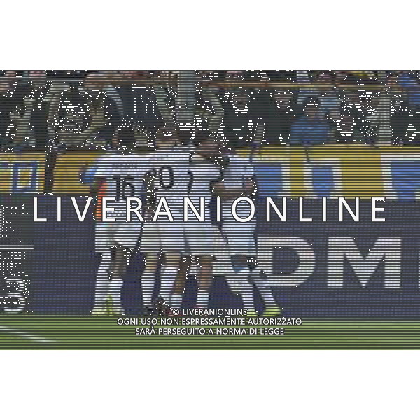 Mateo Pellegrino of Parma AC celebrates after scoring during Parma Calcio vs Juventus FC, 33° Serie A Enilive 2024-25 game at Ennio Tardini stadium in Parma (PR), Italy, on April 23, 2025. (Photo by Davide Casentini)- AGENZIA ALDO LIVERANI SAS