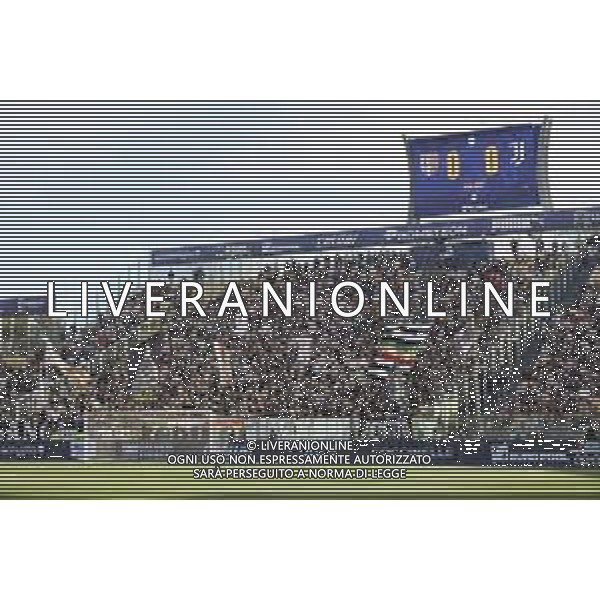 Tifosi - Juventus fans show their support during Parma Calcio vs Juventus FC, 33° Serie A Enilive 2024-25 game at Ennio Tardini stadium in Parma (PR), Italy, on April 23, 2025. (Photo by Davide Casentini)- AGENZIA ALDO LIVERANI SAS