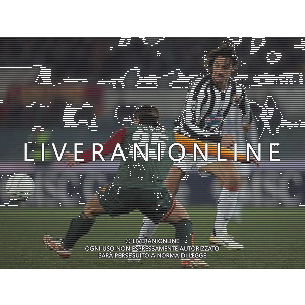 ROMA-JUVENTUS COPPA ITALIA TIM CUP 01.02.2006 NELLA FOTO: IBRAHIMOVIC E CUFRE PH ANDRY/AG LIVERANI