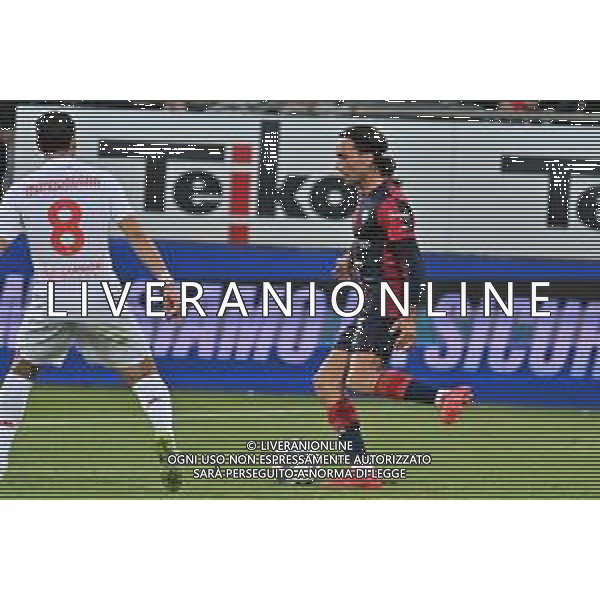 23-4-2025. Cagliari calcio-ACF Fiorentina, 33° giornata Serie A calcio Italia 2024/2025, stadio Unipol Domus Cagliari. Foto Salvatore Moi/Agenzia Aldo Liverani s.as. Nella foto: Tommaso Augello Cagliari ©MOI SALVATORE - AGENZIA ALDO LIVERANI SAS