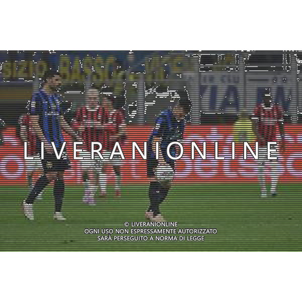 Inter vs Milan nella foto delusione Inter dopo il gol subito Milano 23-04-2025 Stadio Giuseppe Meazza - San Siro Coppa Italia Frecciarossa - semifinale gara di ritorno foto Roberto Garavaglia/Agenzia Aldo Liverani sas