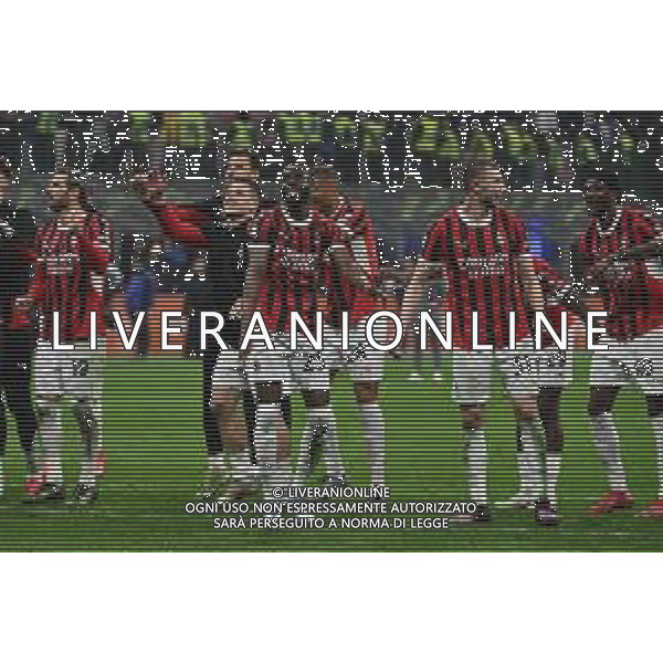 Inter vs Milan nella foto esultanza finale Milan Milano 23-04-2025 Stadio Giuseppe Meazza - San Siro Coppa Italia Frecciarossa - semifinale gara di ritorno foto Roberto Garavaglia/Agenzia Aldo Liverani sas