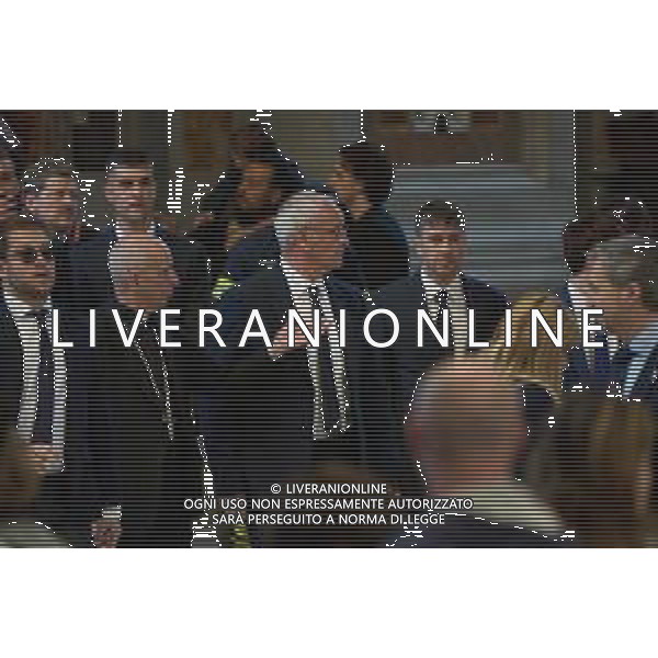 Città del Vaticano - 24 Aprile 2025 Una delegazione della AS ROMA rende omaggio a Papa Francesco Nella Foto: Claudio Ranieri  Andrea Bracaglia- AGENZIA ALDO LIVERANI SAS