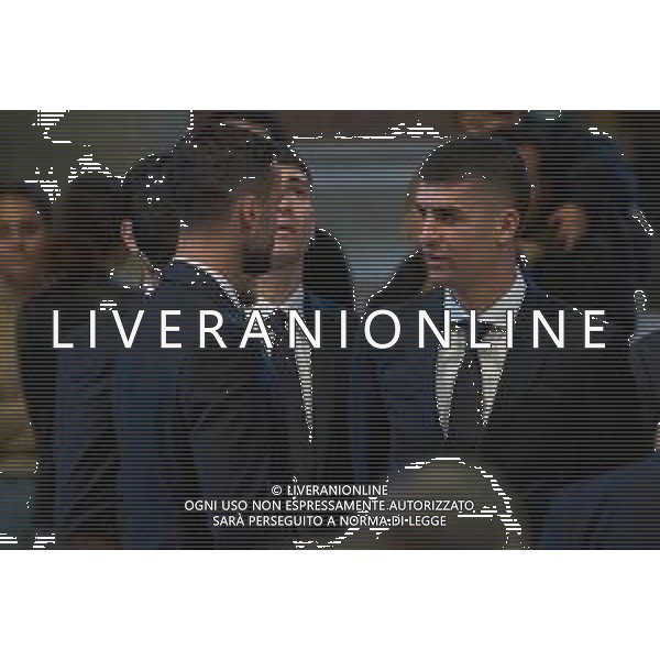 Città del Vaticano - 24 Aprile 2025 Una delegazione della AS ROMA rende omaggio a Papa Francesco Nella Foto: Gianluca Mancini, Bryan Cristante, Matias Soule  Andrea Bracaglia- AGENZIA ALDO LIVERANI SAS