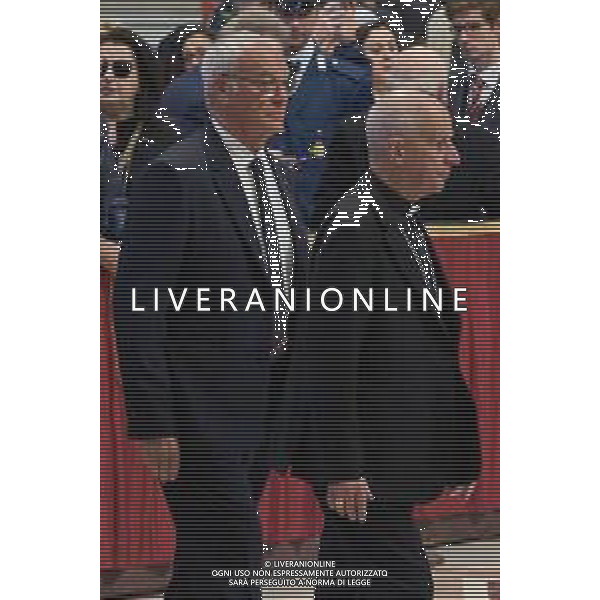 Città del Vaticano - 24 Aprile 2025 Una delegazione della AS ROMA rende omaggio a Papa Francesco Nella Foto: Claudio Ranieri  Andrea Bracaglia- AGENZIA ALDO LIVERANI SAS