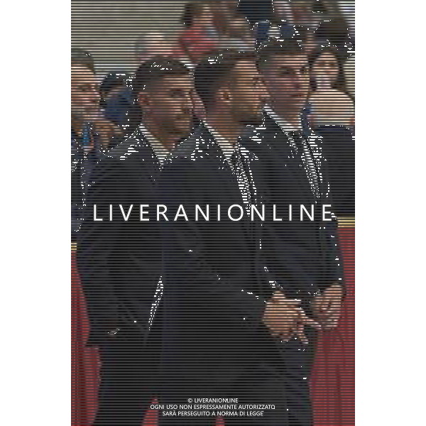 Città del Vaticano - 24 Aprile 2025 Una delegazione della AS ROMA rende omaggio a Papa Francesco Nella Foto: Lorenzo Pellegrini, Bryan Cristante, Gianluca Mancini  Andrea Bracaglia- AGENZIA ALDO LIVERANI SAS