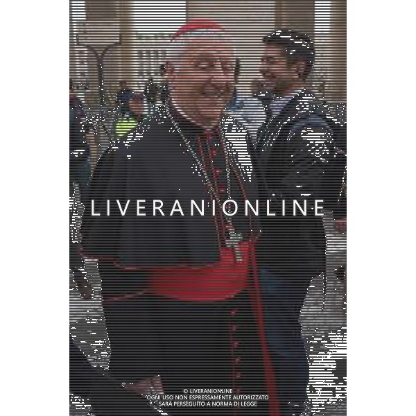 Città del Vaticano - 24 Aprile 2025 Una delegazione di Cardinali arriva nella basilica di San Pietro per rendere omaggio a Papa Francesco. Nella Foto: Cardinale Giuseppe Versaldi  Andrea Bracaglia- AGENZIA ALDO LIVERANI SAS