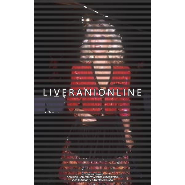 DIAP-RETROSPETTIVA BARBARA BOUCHET ATTRICE NELLA FOTO BARBARA BOUCHET NELL\'ANNO 1987 AG ALDO LIVERANI SAS