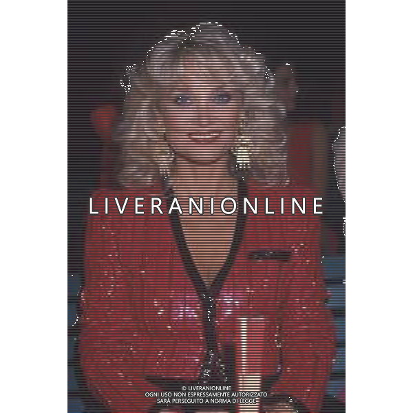 DIAP-RETROSPETTIVA BARBARA BOUCHET ATTRICE NELLA FOTO BARBARA BOUCHET NELL\'ANNO 1987 AG ALDO LIVERANI SAS